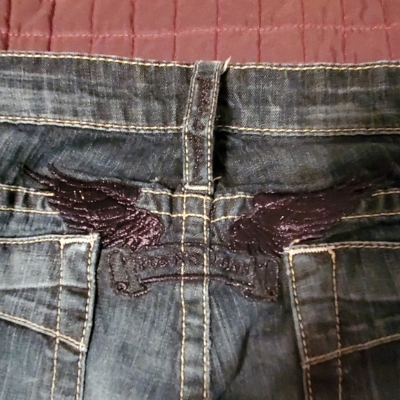 Over $200 MSRP Robin's Jeans Marilyn Black Wings - Picture 5 of 5